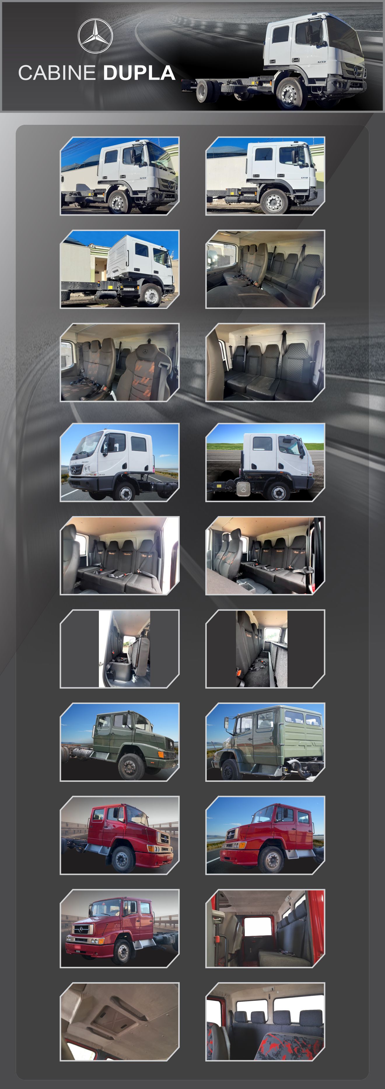 Cabine Dupla Mercedes